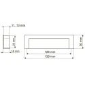 Handle CC128mm L139mm matt chrome