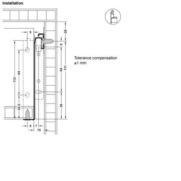 Stalčių šonai METALBOX L270mm, H118mm, balta RAL9010