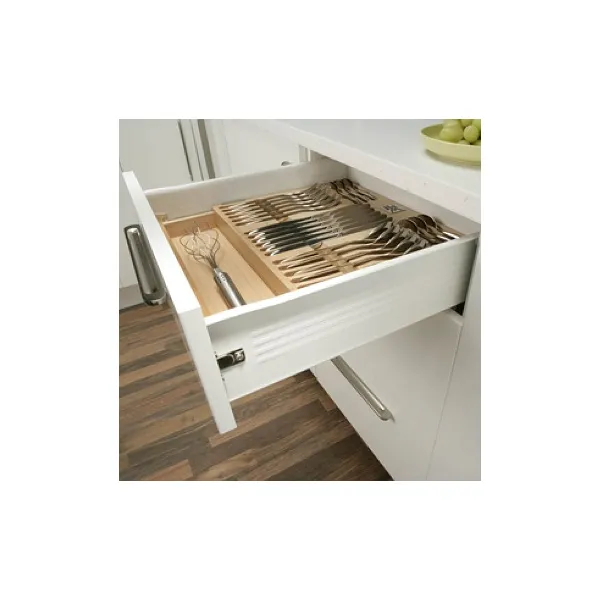 Drawer side runner system, single-walled, Häfele Matrix Box Single A25, single extension, height 118mm