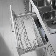 Basket-drawer W900mm for under sink, with soft close