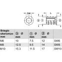 Screw-in sleeve, Steel, with rim