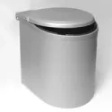 Wastebin 277x277mm H355mm gray