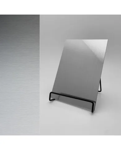 Plokštė dekoratyvinė DM Silver brushed, 2600x1000x1mm, SA
