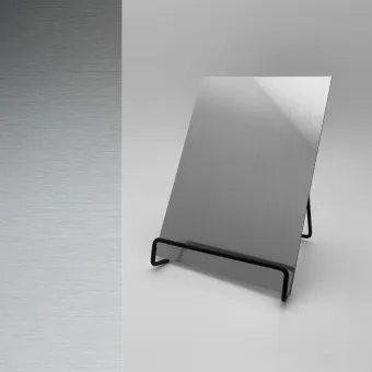 Plokštė dekoratyvinė DM Silver brushed, 2600x1000x1mm, SA
