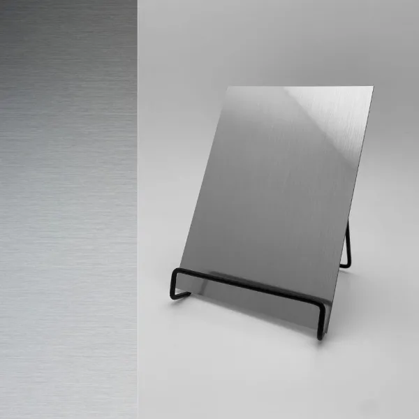 Plokštė dekoratyvinė DM Silver brushed, 2600x1000x1mm, SA