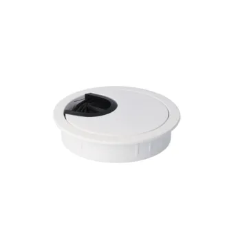 Cable grommet Ø60x13mm with brush white