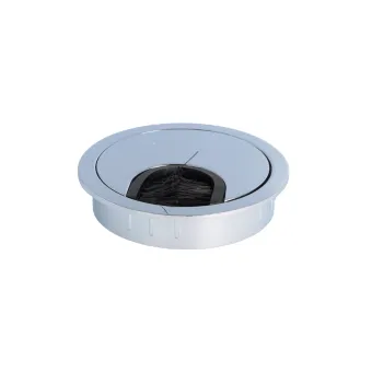 Cable grommet Ø60x13mm with brush chrome