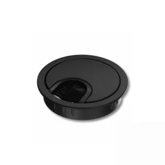 Cable grommet Ø60x13mm with brush black