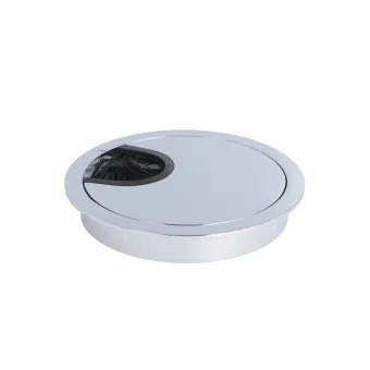 Lizdas laidams Ø80x13mm, su šepetėliu chromas
