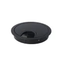Cable grommet Ø80x13mm with brush black