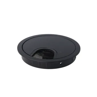 Lizdas laidams Ø80x13mm, su šepetėliu juoda