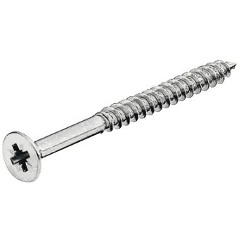 Chipboard screw, Hospa, PZ cross slot, partially threaded, 1000 pcs