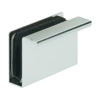Counterpiece with handle, For magnetic pressure catch, glass door, height 23mm