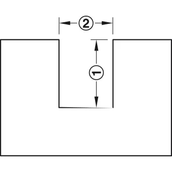 Drawer side runner system, Häfele Matrix Box P35, drawer side height 92mm, load bearing capacity 35kg