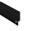 Aluminum handle profile, for recess mounting L3500mm black