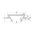 Aluminum handle profile L3500mm