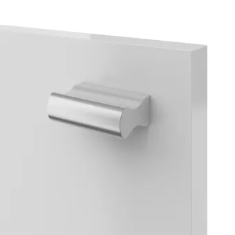 Aluminium handle, screw-mounted, from profile P-A08
