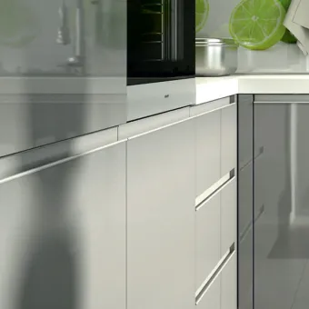 Aluminium handle, recessed, from profile P-A32