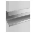 Aluminium handle, recessed, with gasket, from profile P-A38