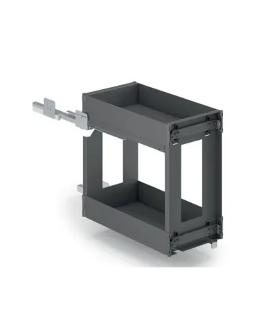 Ištraukiamas Cargo krepšys Hyper 8102, metalinis, MP300mm, pilno ištraukimo, su švelniu uždarymu, antracitas