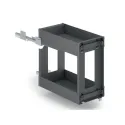 Pull out metal Cargo basket Hyper 8102, W300mm, full extension, with soft close, anthracite