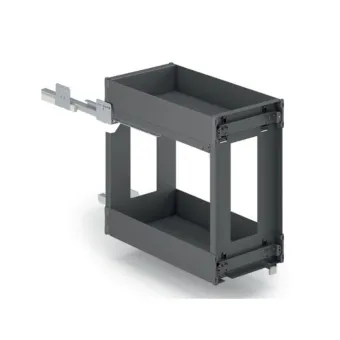 Pull out metal Cargo basket Hyper 8102, W300mm, full extension, with soft close, anthracite