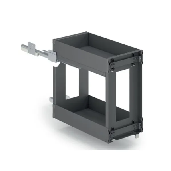 Pull out metal Cargo basket Hyper 8102, W300mm, full extension, with soft close, anthracite