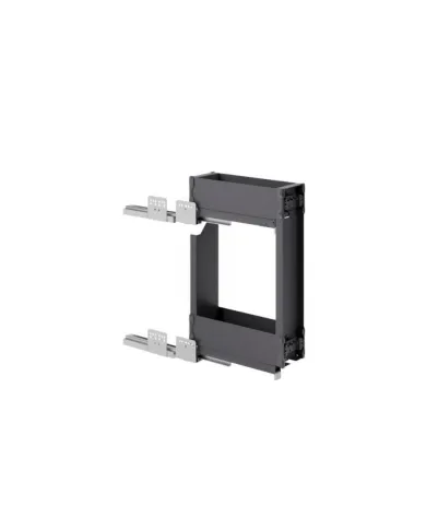 Pull out metal Cargo basket Hyper 8104, for upper cabinets, W150mm, left mounted, full extension, wit
