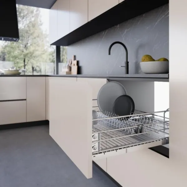 Dish rack - drawer W450mm full extension