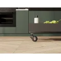 Furniture castor STRADA, Ø60mm, black, with brake