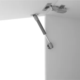Gas support L160mm 60N gray with 2 fasteners