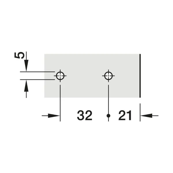 Mounting plate Metalla 310, Clip, H0mm, with Euro screws, nickel