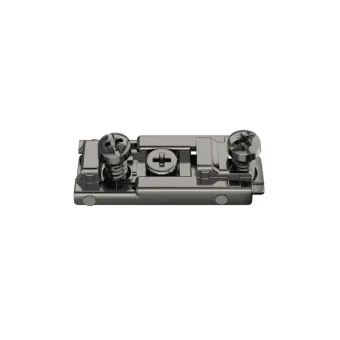 Mounting plate Metalla 310, Clip, H0mm, with Euro screws, black