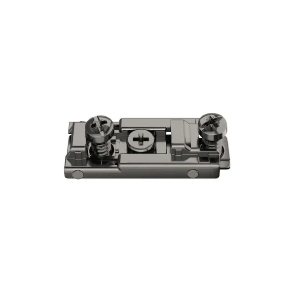 Mounting plate Metalla 310, Clip, H0mm, with Euro screws, black