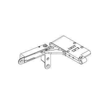 Hinge MODUS, milled, with soft close 30kg, left, black