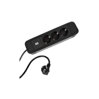 3-way power strip PRIMO 2, 3xCEE7/3, with supply cable L2000mm