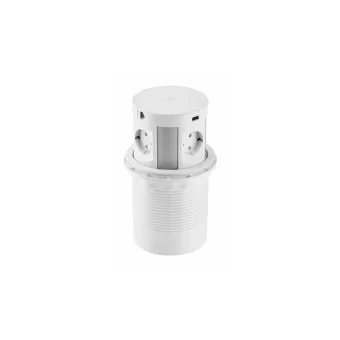 RB COMFORT PLUS 4xSchuko, dvigubas USB-A kroviklis, 2xRJ45, bevielis kroviklis, baltas