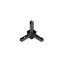 Joint CUBE 3-way for LED cables/glass black