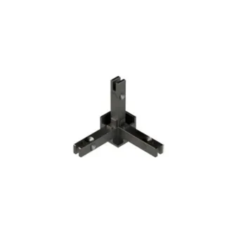 Joint CUBE 3-way for LED cables/glass black