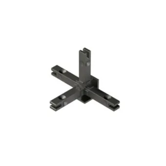 Joint CUBE 4-way for LED cables/glass black