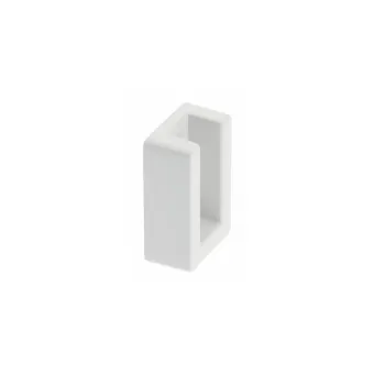 Laikiklis 30x12mm, vamzdžiui, galinis baltas