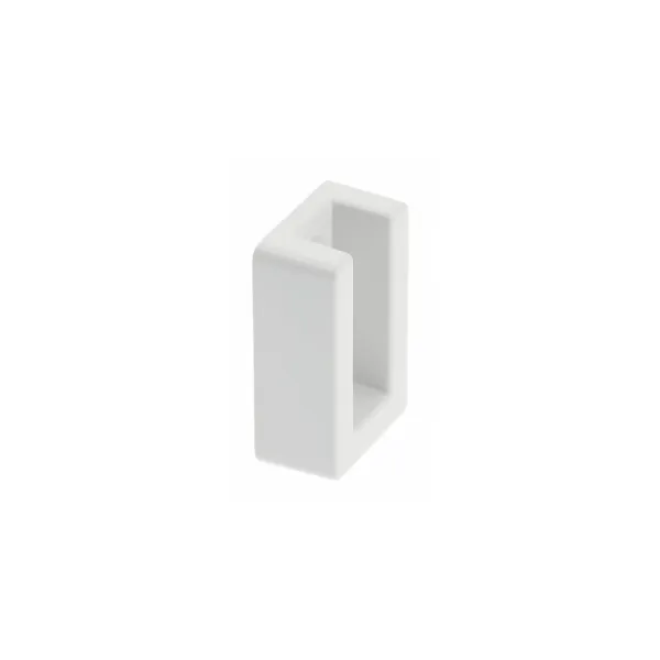 Laikiklis 30x12mm, vamzdžiui, galinis baltas