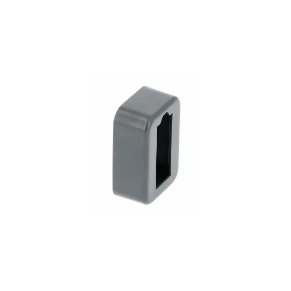 Laikiklis 30x12mm, vamzdžiui, galinis su dangteliu antracitas