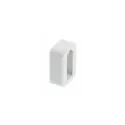 End cap for 30x12mm tube, with cover, white cap