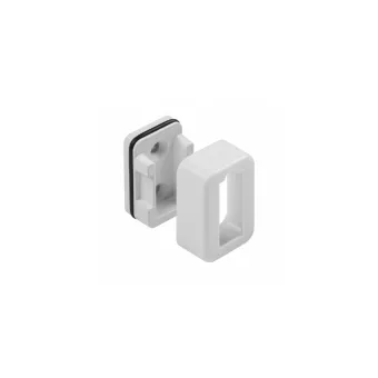 End cap for 30x12mm tube, with cover, white cap