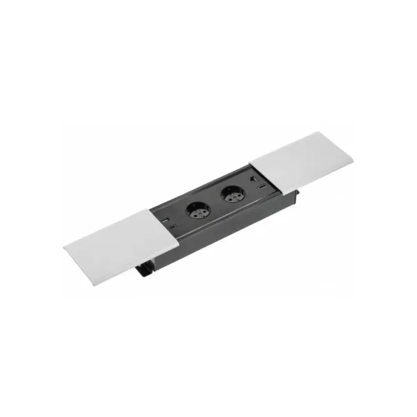 Power distributing unit PRESTINO 2xSchuko, USB-A+C charger, 1xRJ45, 1xHDMI, gray