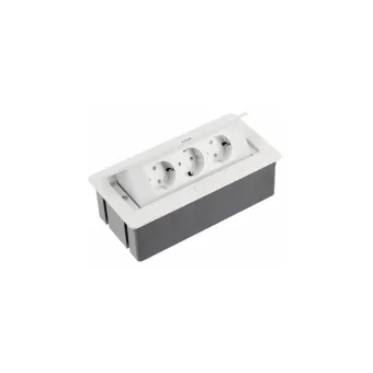 Power distributing unit SOFT 3xSchuko, white, cable L1500mm