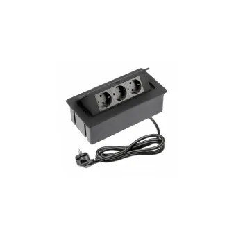 Power distributing unit SOFT 3xSchuko, black, cable L1500mm