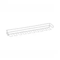 Belt and tie rack, with soft close, white