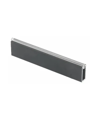 Rectangular rail with silicone protection, 30x12mm, L3000mm, anthracite